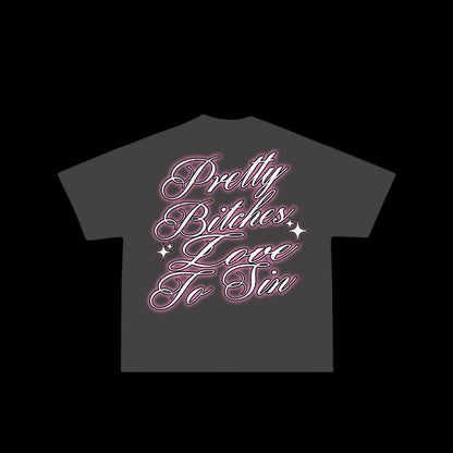 ‘LOVE TO SIN’ HEAVYWEIGHT VINTAGE TEE